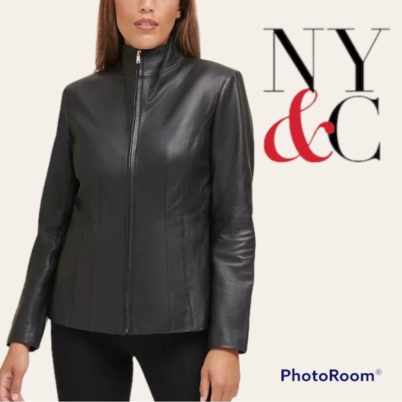 NY & CO REAL leather jacket - Picture 1 of 9